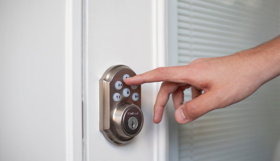 ADT smartlock on a Akron home